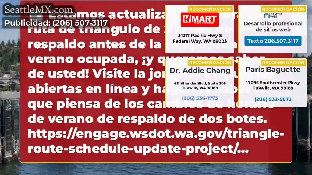 Estamos actualizando el horario de ruta de