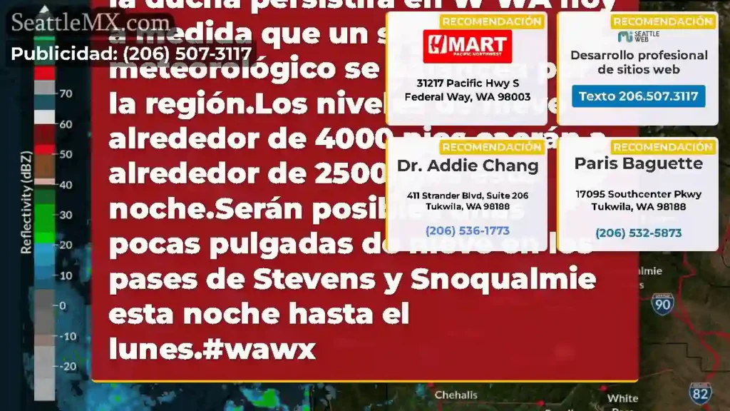 La actividad generalizada de la ducha persistirá