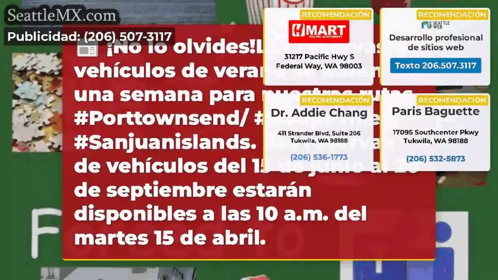 ¡No lo olvides!Las reservas de vehículos de