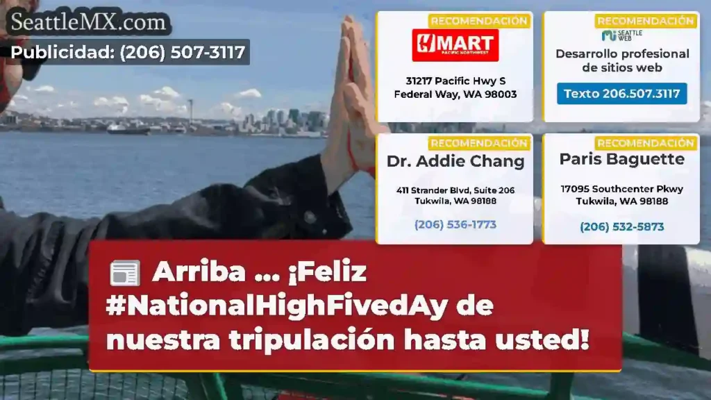 Arriba ... ¡Feliz #NationalHighFivedAy de nuestra