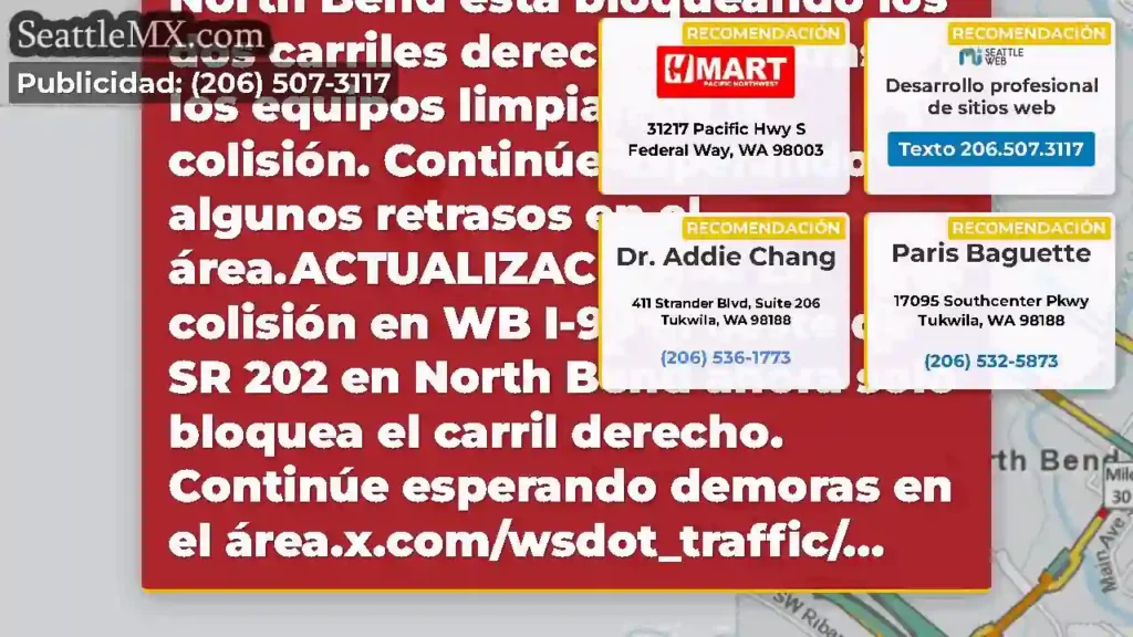 ACTUALIZACIÓN 5: La colisión en WB I-90 al oeste