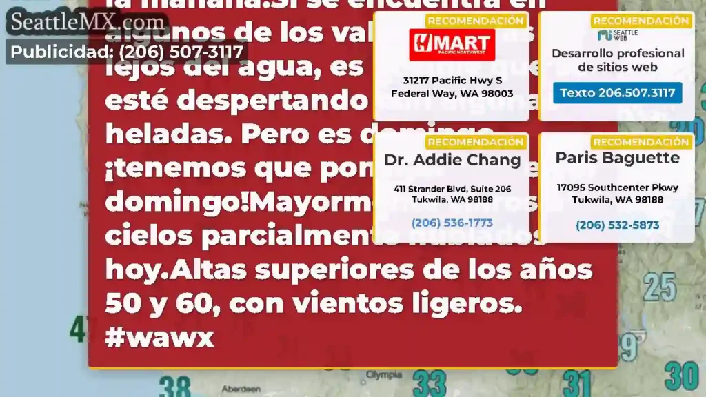¡Mira estas temperaturas de la mañana!Si se