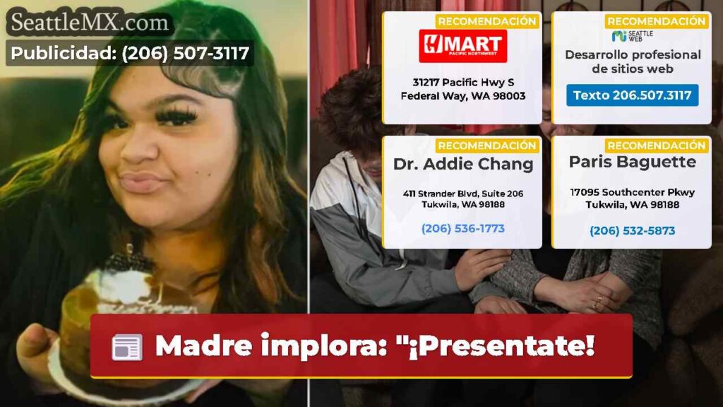 Madre implora: "¡Presentate!