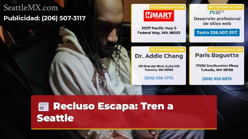 Recluso Escapa: Tren a Seattle