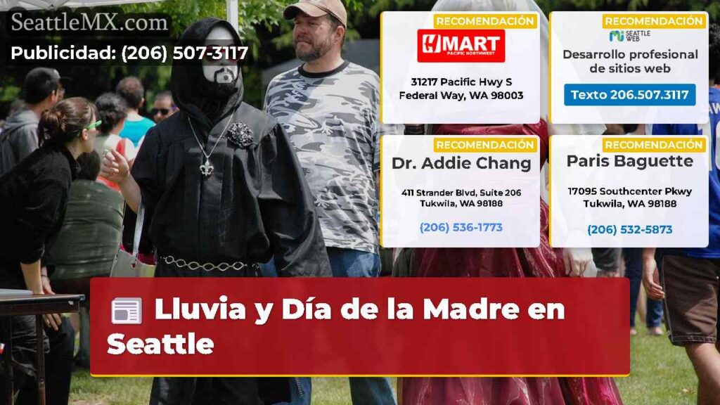 Lluvia y Día de la Madre en Seattle