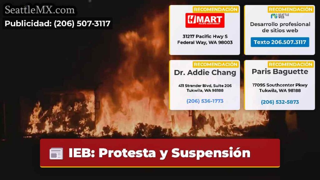 IEB: Protesta y Suspensión