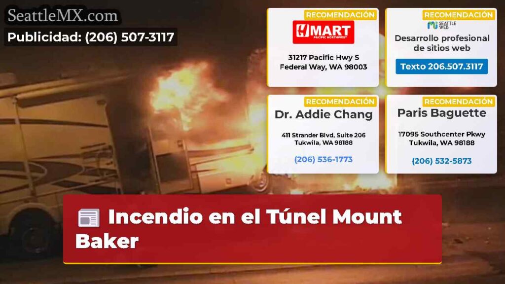 Incendio en el Túnel Mount Baker