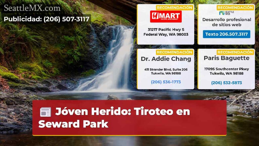 Jóven Herido: Tiroteo en Seward Park