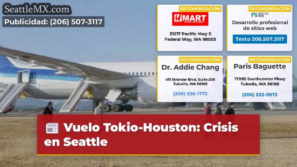 Vuelo Tokio-Houston: Crisis en Seattle