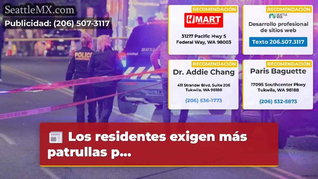 Los residentes exigen más patrullas p...