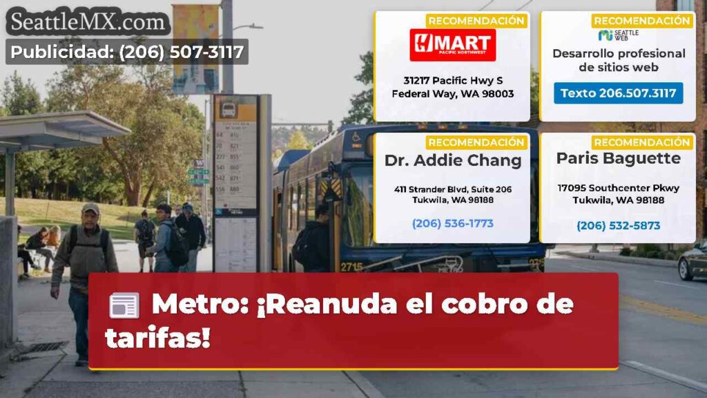 Metro: ¡Reanuda el cobro de tarifas!