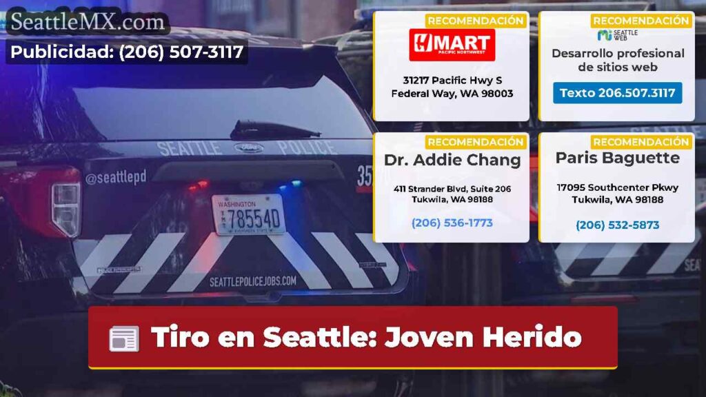 Tiro en Seattle: Joven Herido