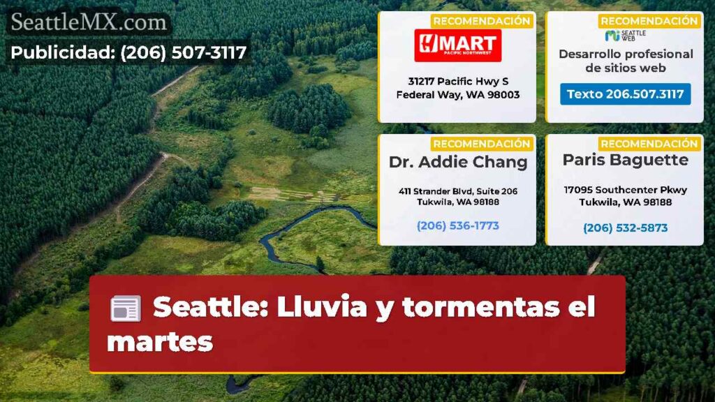 Home 6 Seattle: Lluvia y tormentas el martes