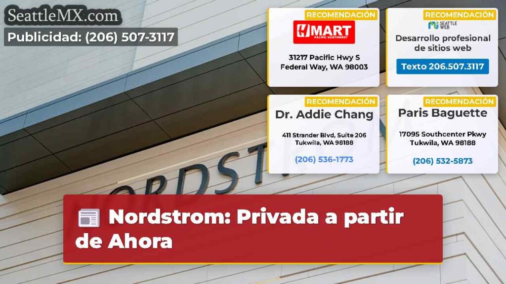 Nordstrom: Privada a partir de Ahora