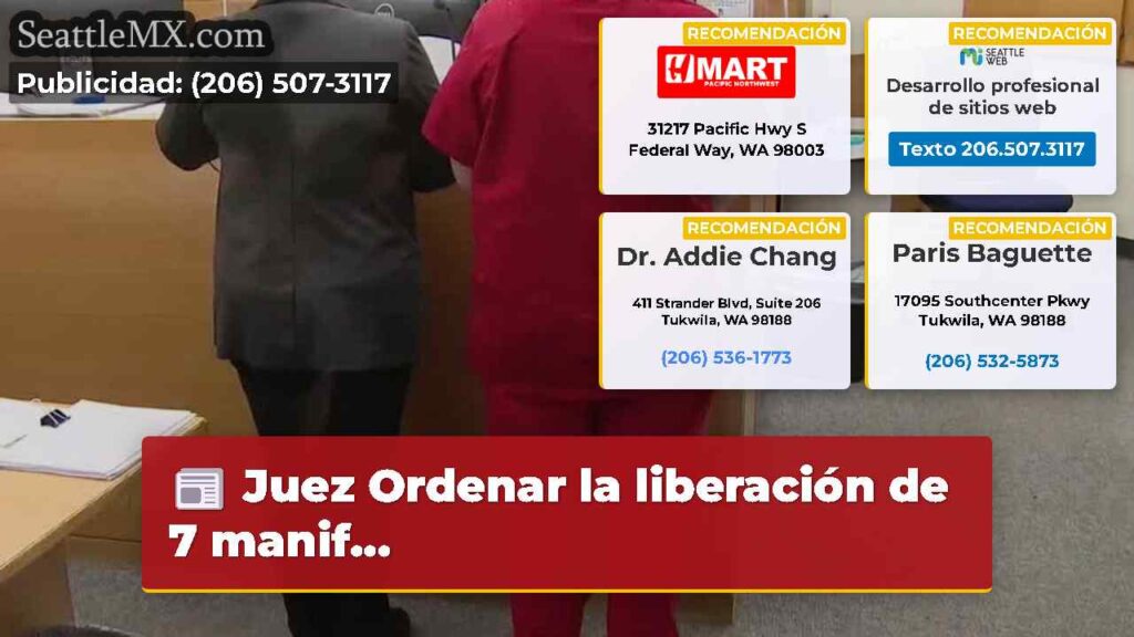 Juez Ordenar la liberación de 7 manif...
