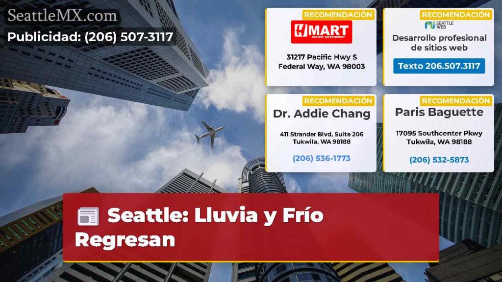 Seattle: Lluvia y Frío Regresan