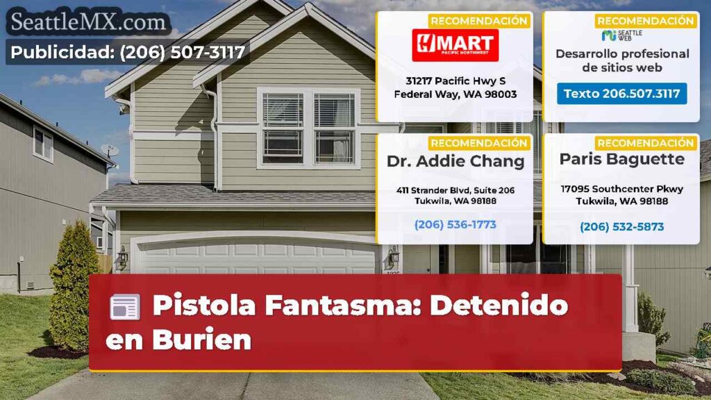 Pistola Fantasma: Detenido en Burien