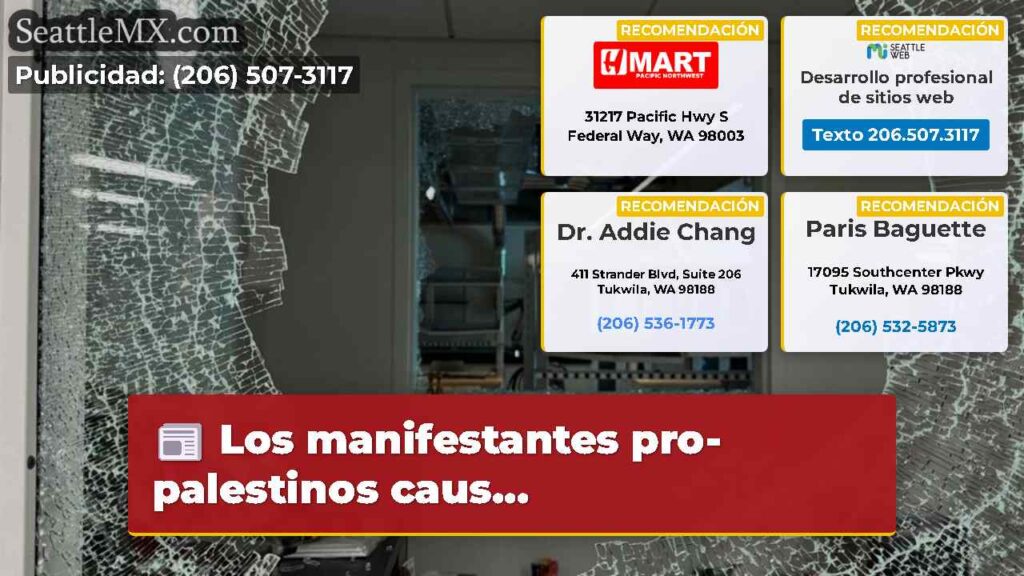 Los manifestantes pro-palestinos caus...