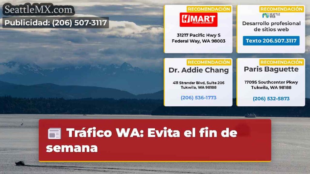 Tráfico WA: Evita el fin de semana