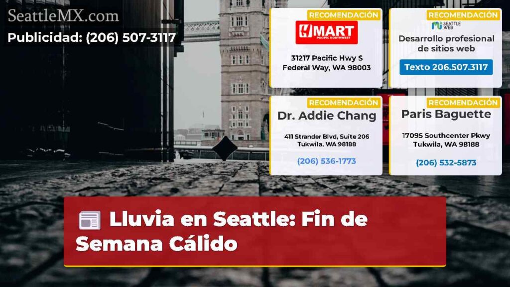 Lluvia en Seattle: Fin de Semana Cálido
