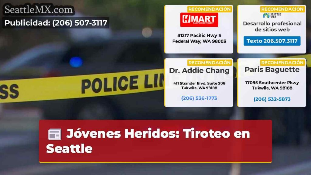 Jóvenes Heridos: Tiroteo en Seattle