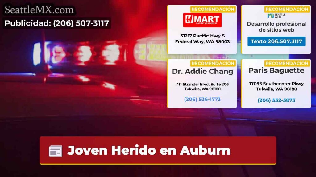 Joven Herido en Auburn