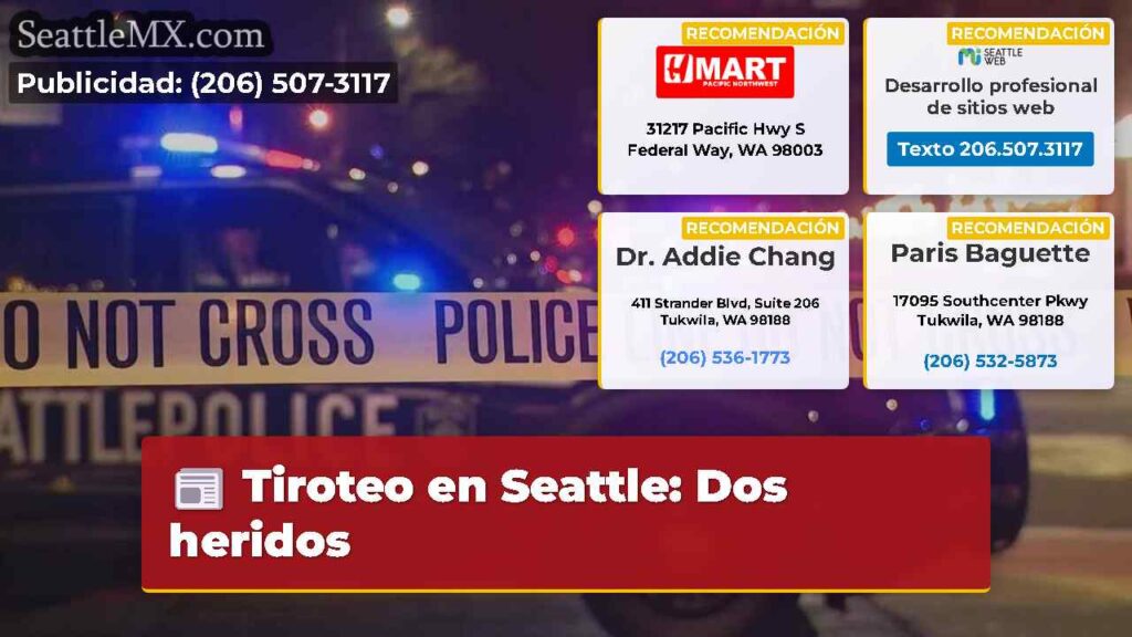 Tiroteo en Seattle: Dos heridos