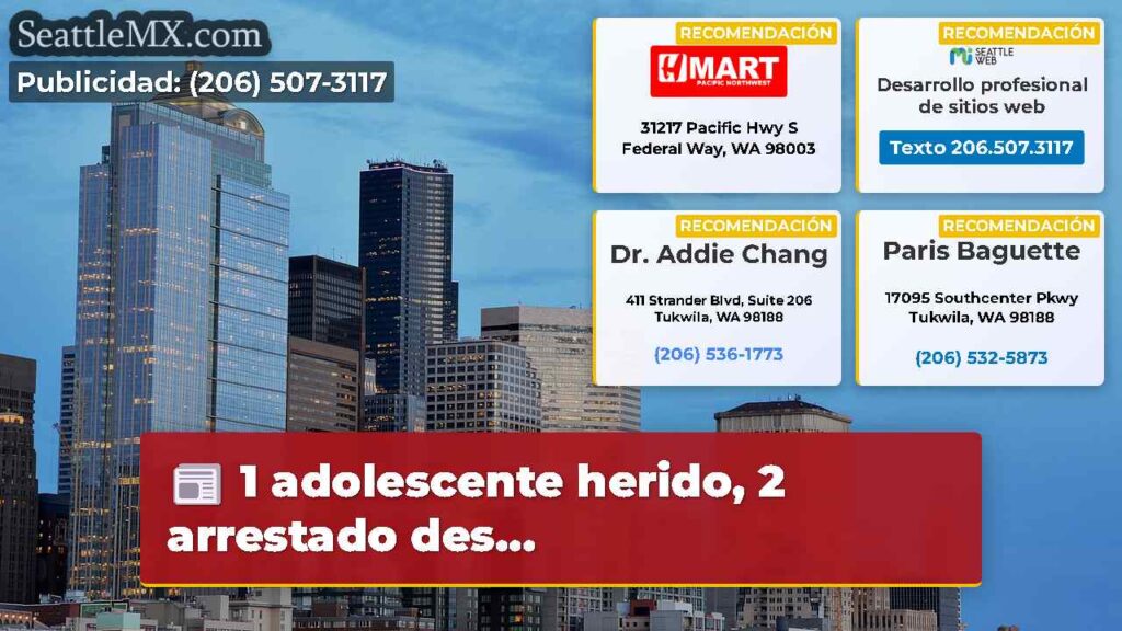 1 adolescente herido, 2 arrestado des...