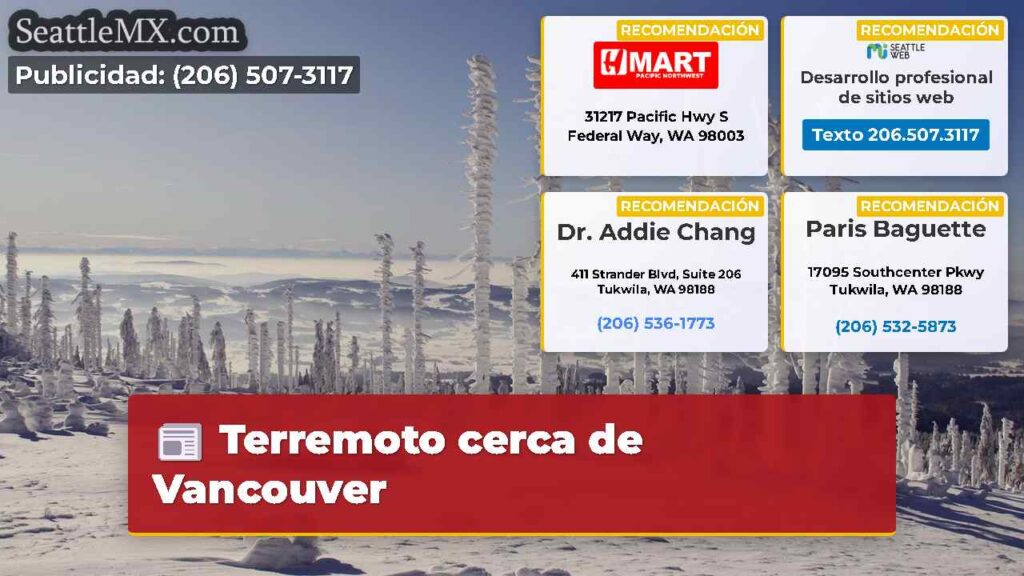 Terremoto cerca de Vancouver