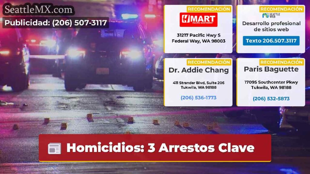 Homicidios: 3 Arrestos Clave