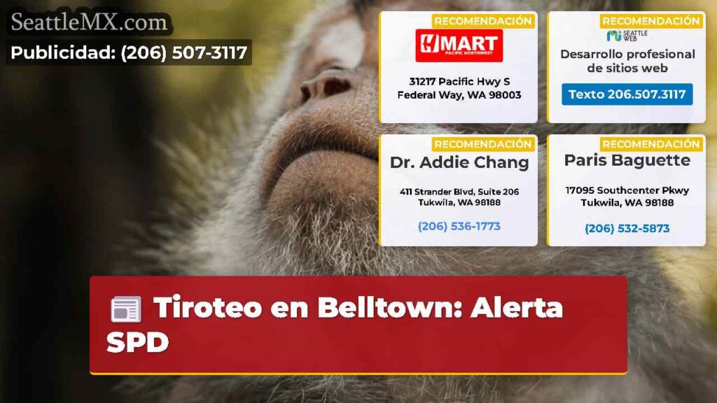 Tiroteo en Belltown: Alerta SPD