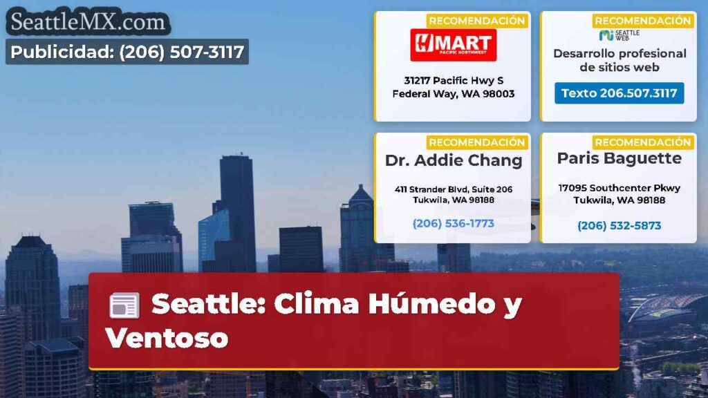 Seattle: Clima Húmedo y Ventoso
