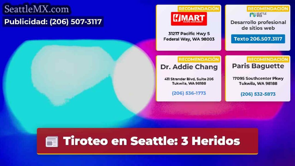 Tiroteo en Seattle: 3 Heridos
