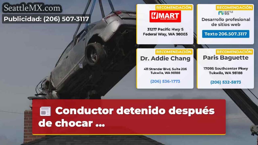 Conductor detenido después de chocar ...