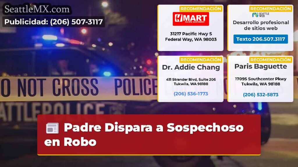 Padre Dispara a Sospechoso en Robo