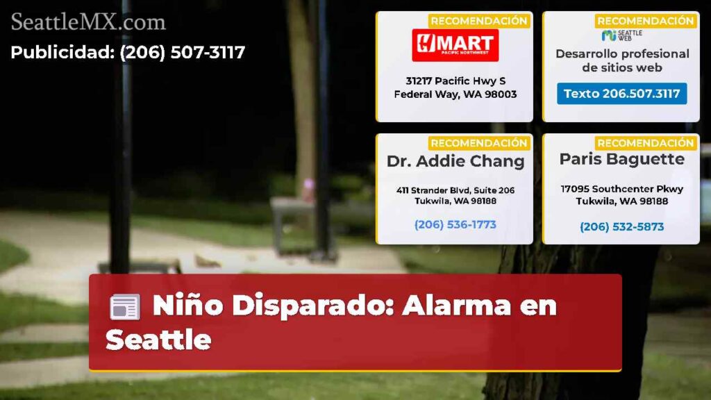 Niño Disparado: Alarma en Seattle