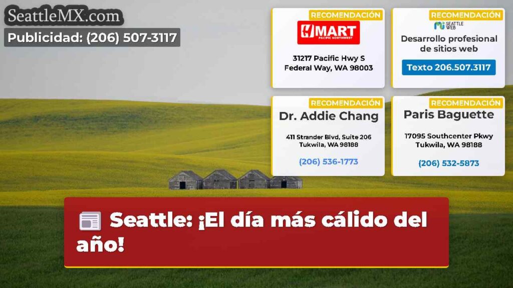 Seattle: ¡El día más cálido del año!