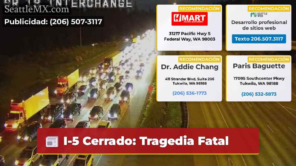I-5 Cerrado: Tragedia Fatal