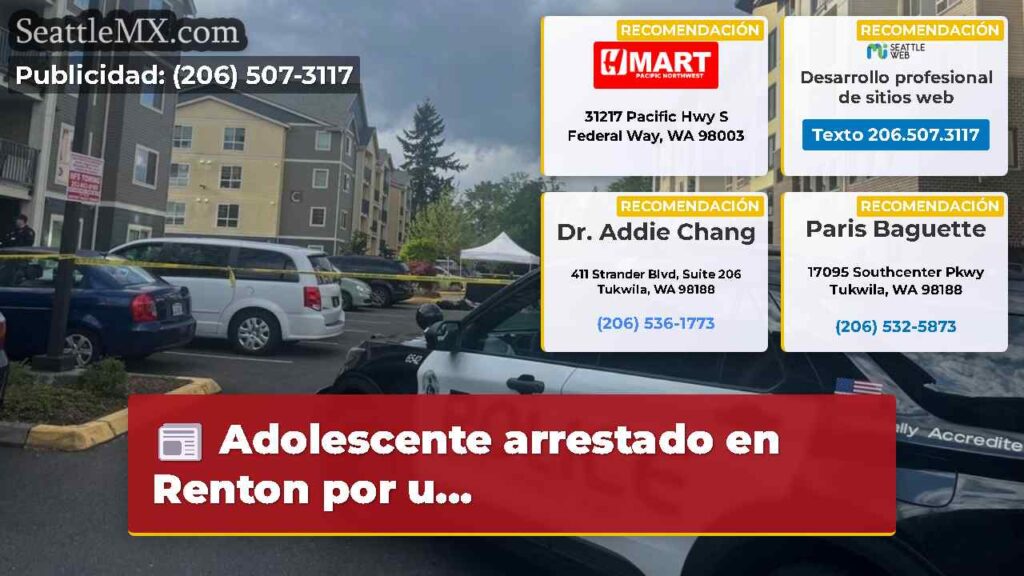 Adolescente arrestado en Renton por u...