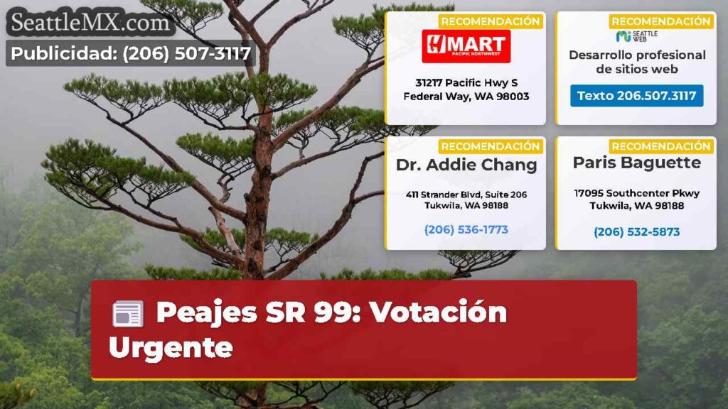 Peajes SR 99: Votación Urgente