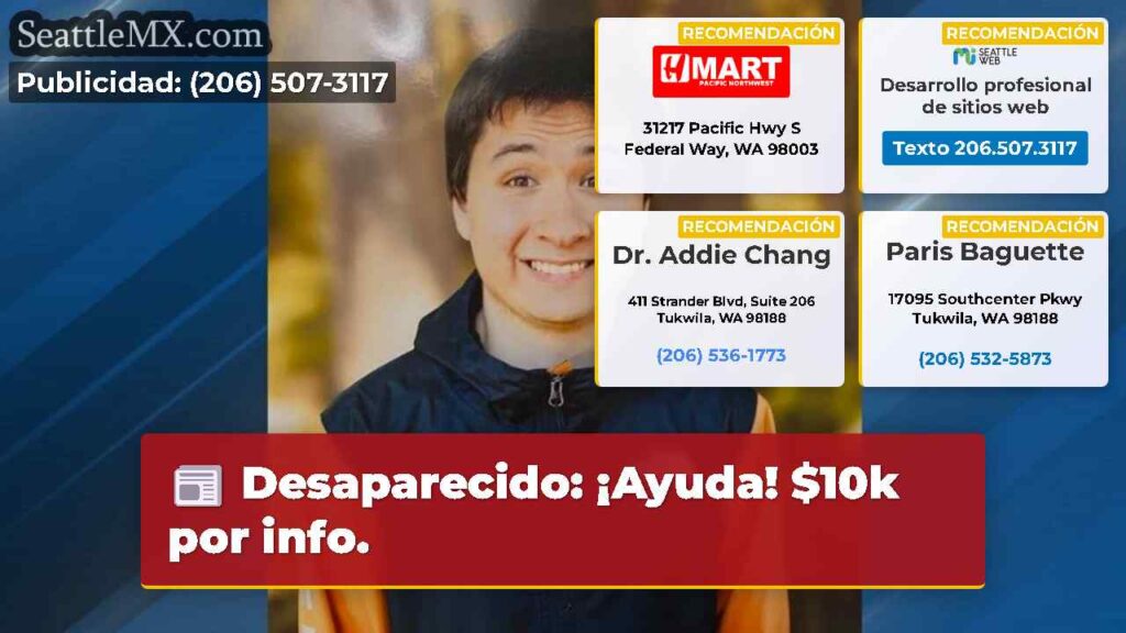 Desaparecido: ¡Ayuda! $10k por info.