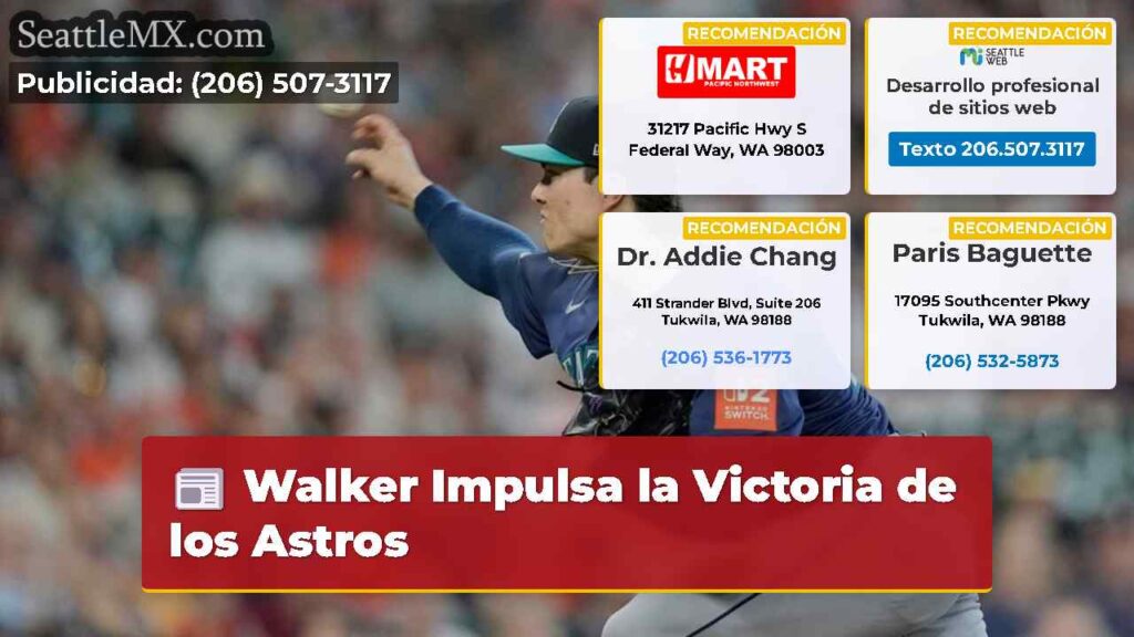 Walker Impulsa la Victoria de los Astros