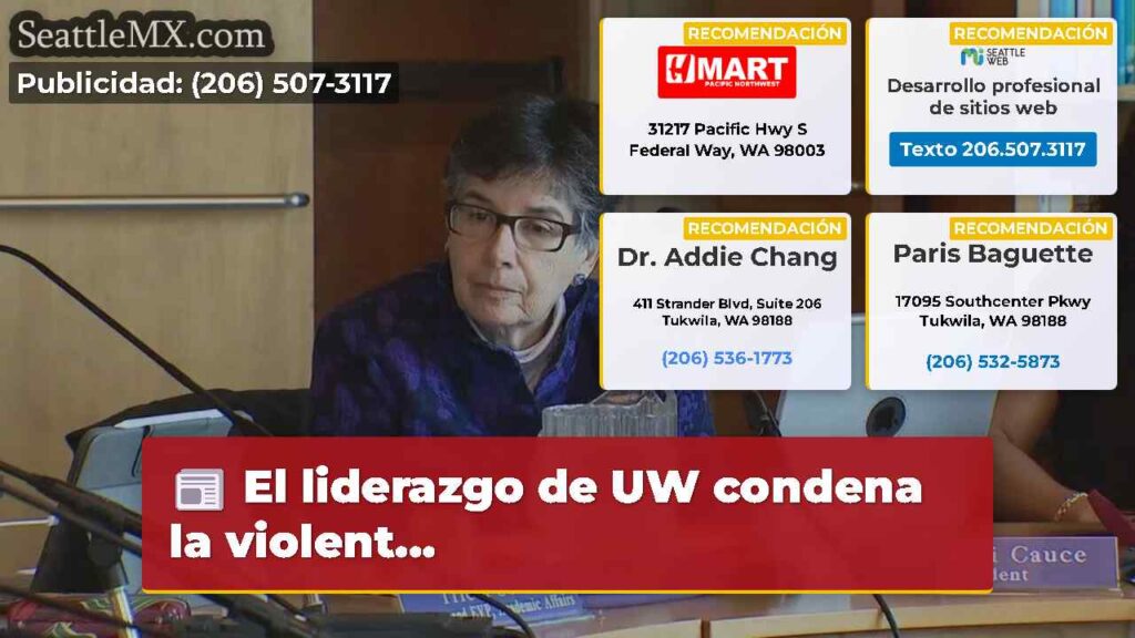El liderazgo de UW condena la violent...