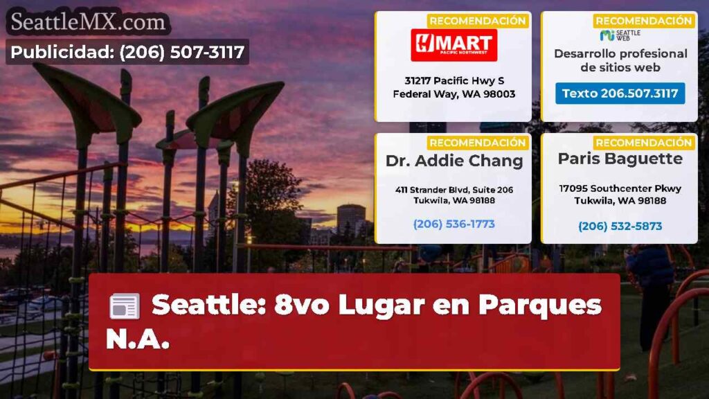 Seattle: 8vo Lugar en Parques N.A.