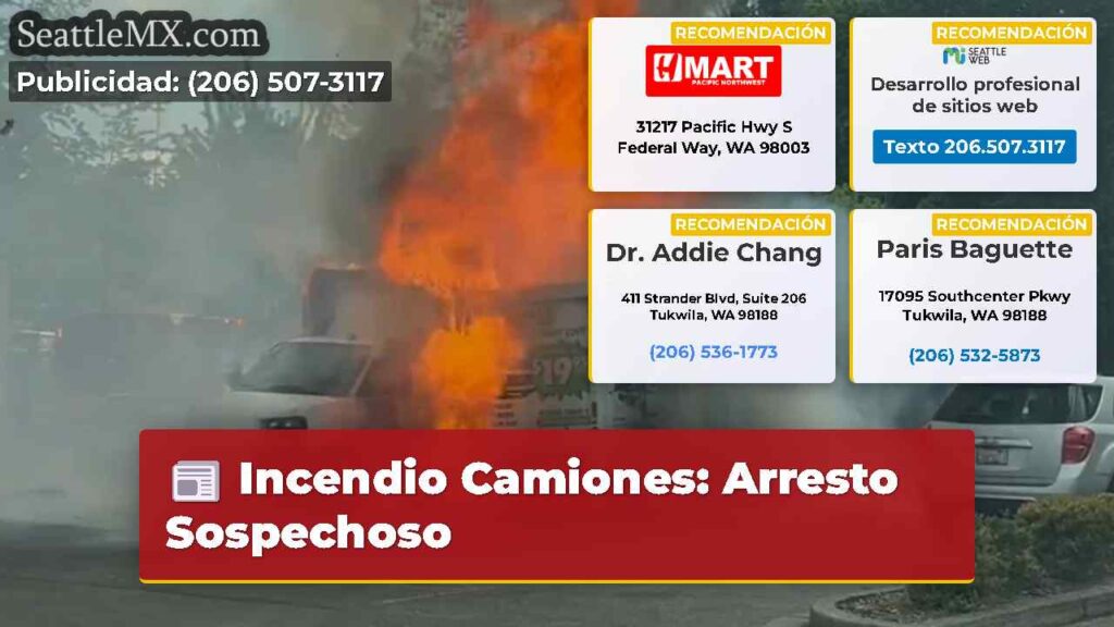 Incendio Camiones: Arresto Sospechoso