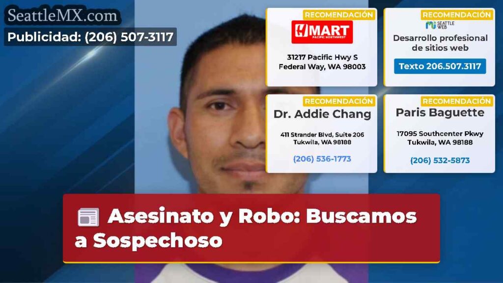 Asesinato y Robo: Buscamos a Sospechoso