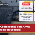 Adolescente con Arma Robada en Escuela