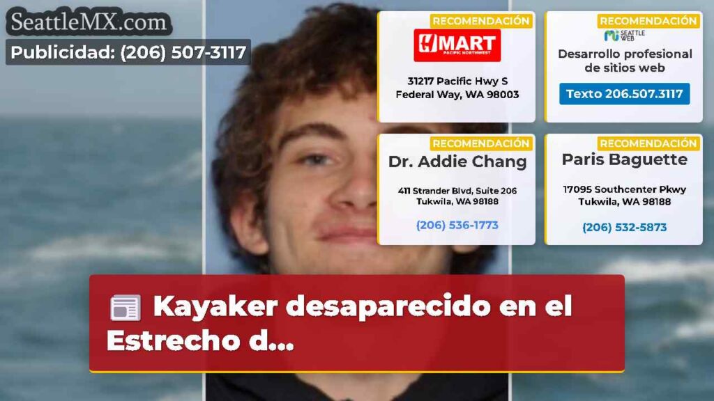 Kayaker desaparecido en el Estrecho d...