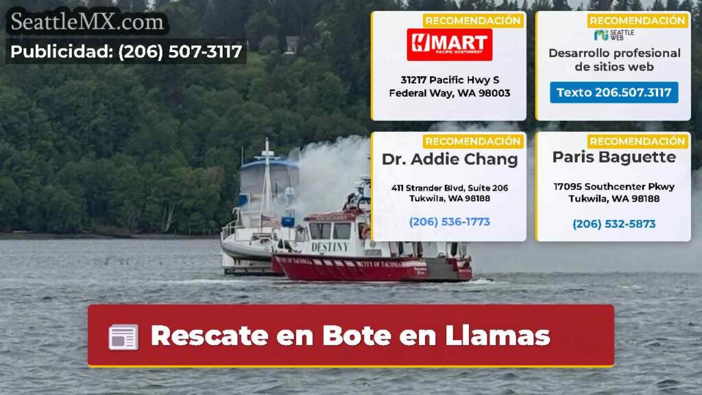 Rescate en Bote en Llamas
