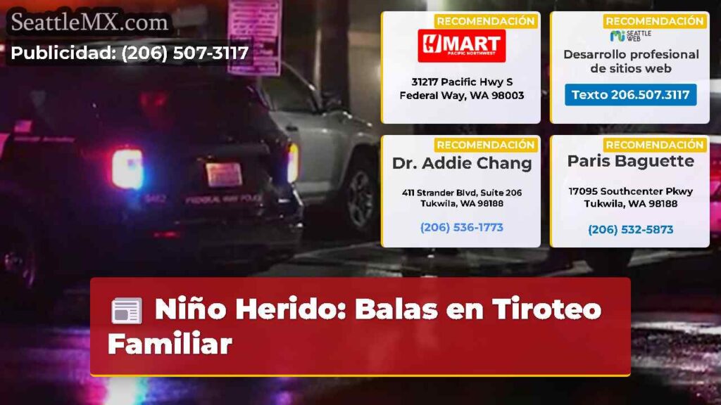 Niño Herido: Balas en Tiroteo Familiar